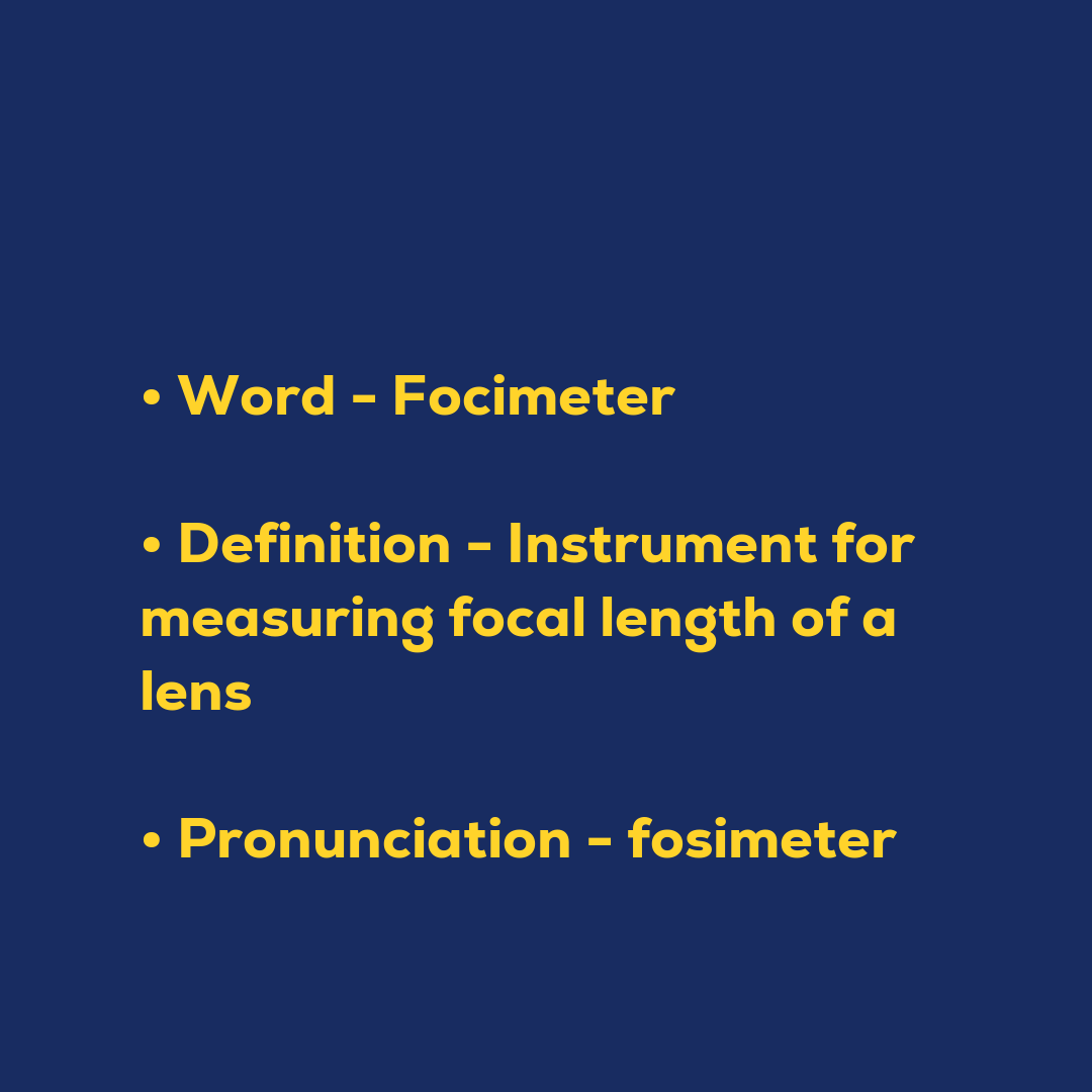 Random Words - Focimeter