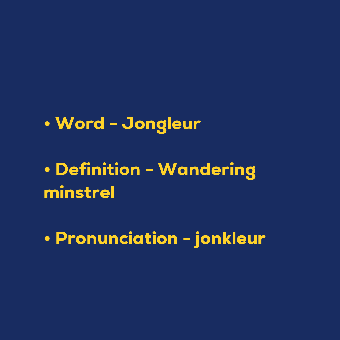 Random Words - Jongleur