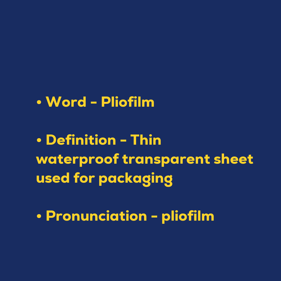 pliofilm
