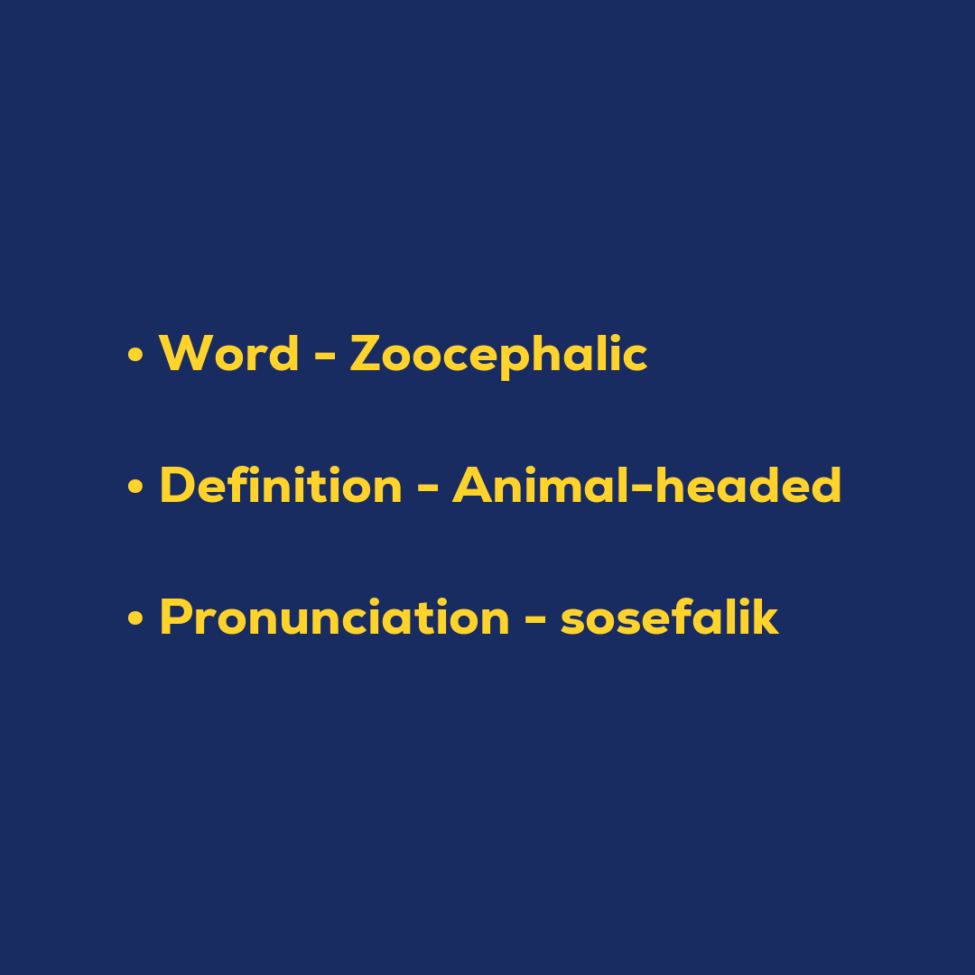 Random Words - Zoocephalic