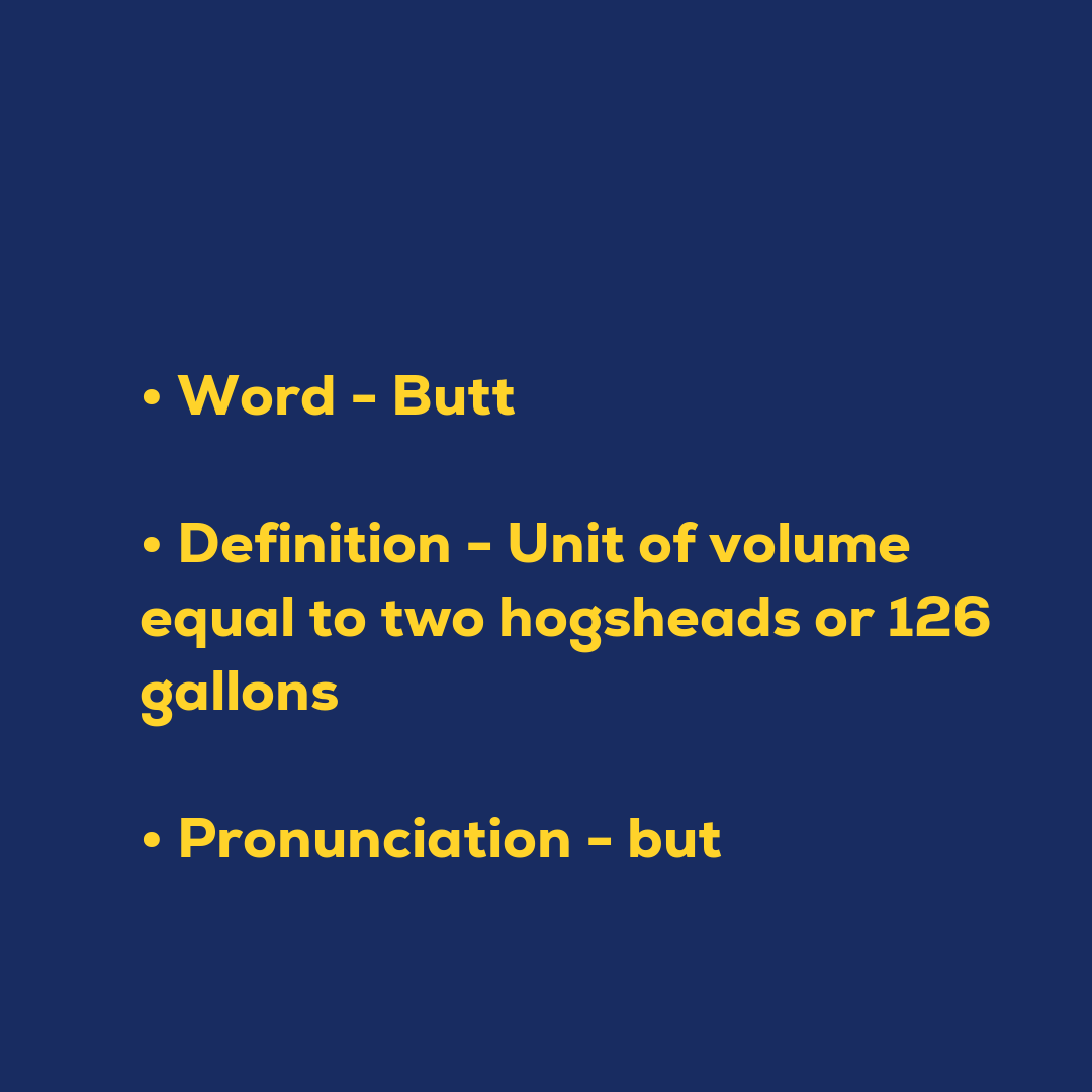 Random Words - Butt
