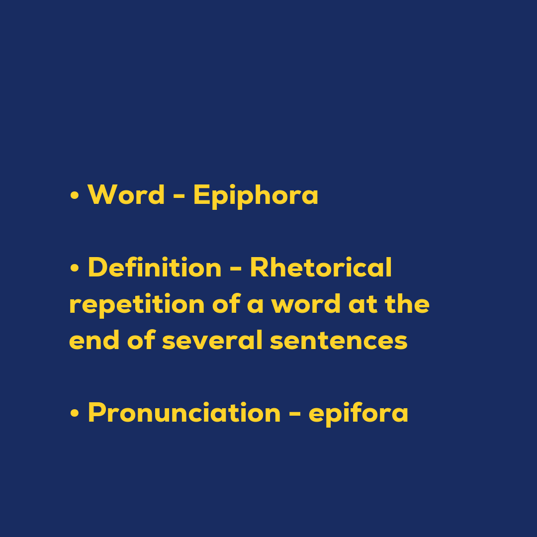 Random Words - Epiphora