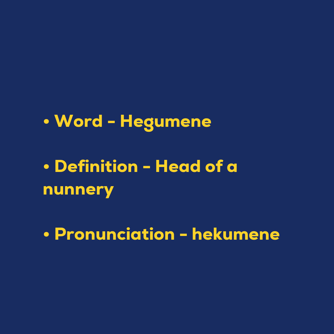Random Words - Hegumene