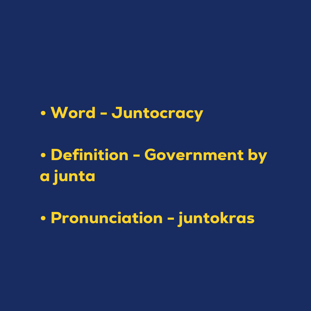 Random Words - Juntocracy
