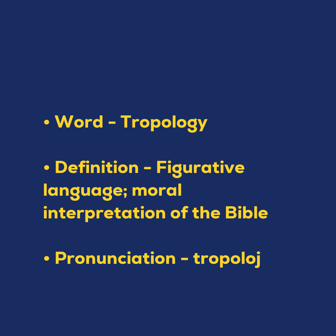 Random Words - Tropology