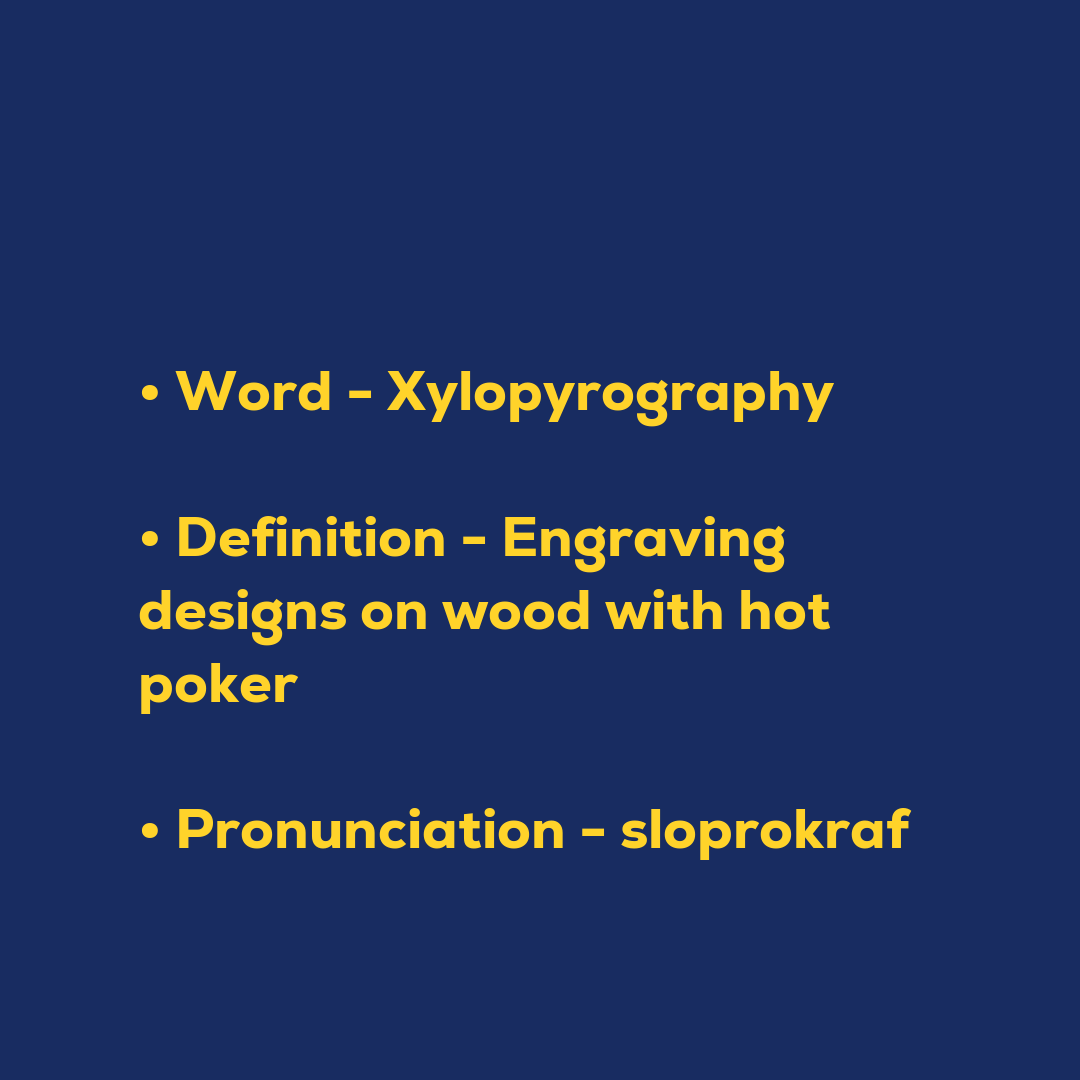 Xylopyrography