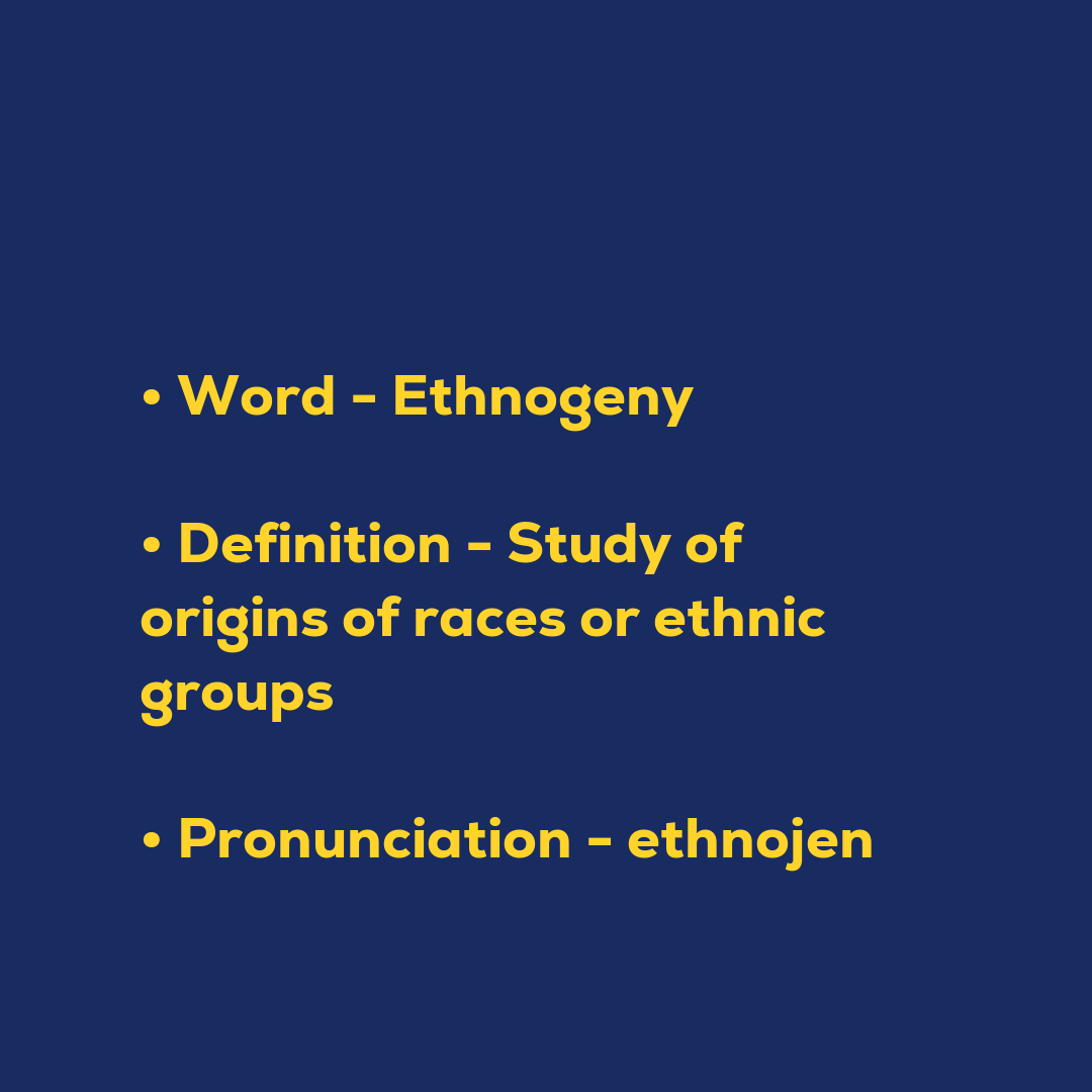 Ethnogeny