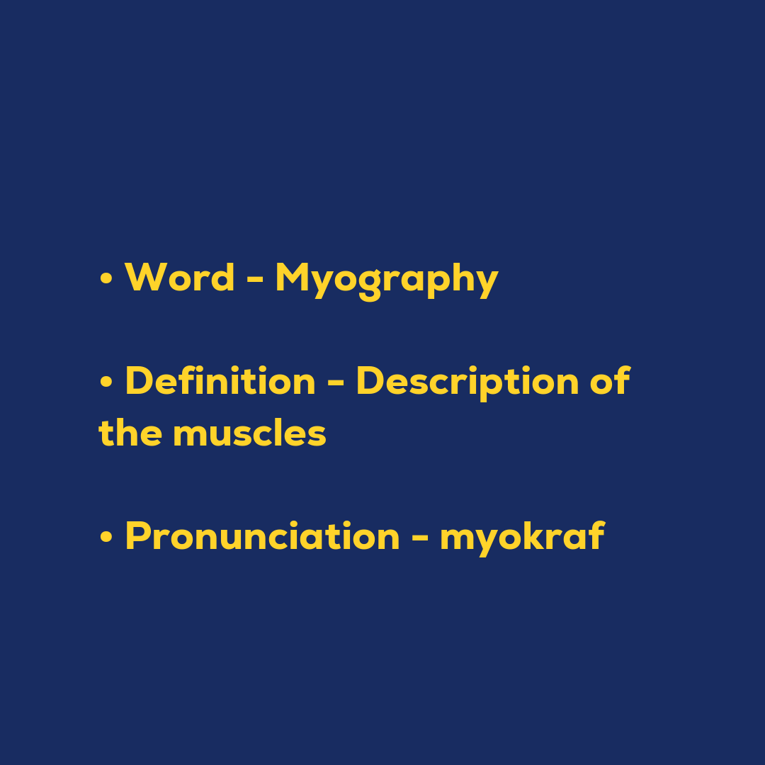 Random Words - Myography