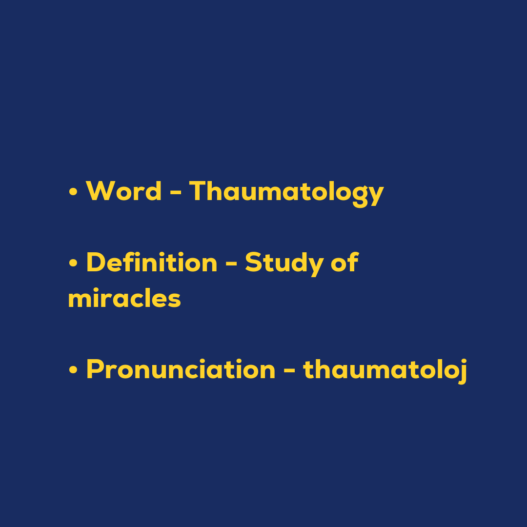 Random Words - Thaumatology