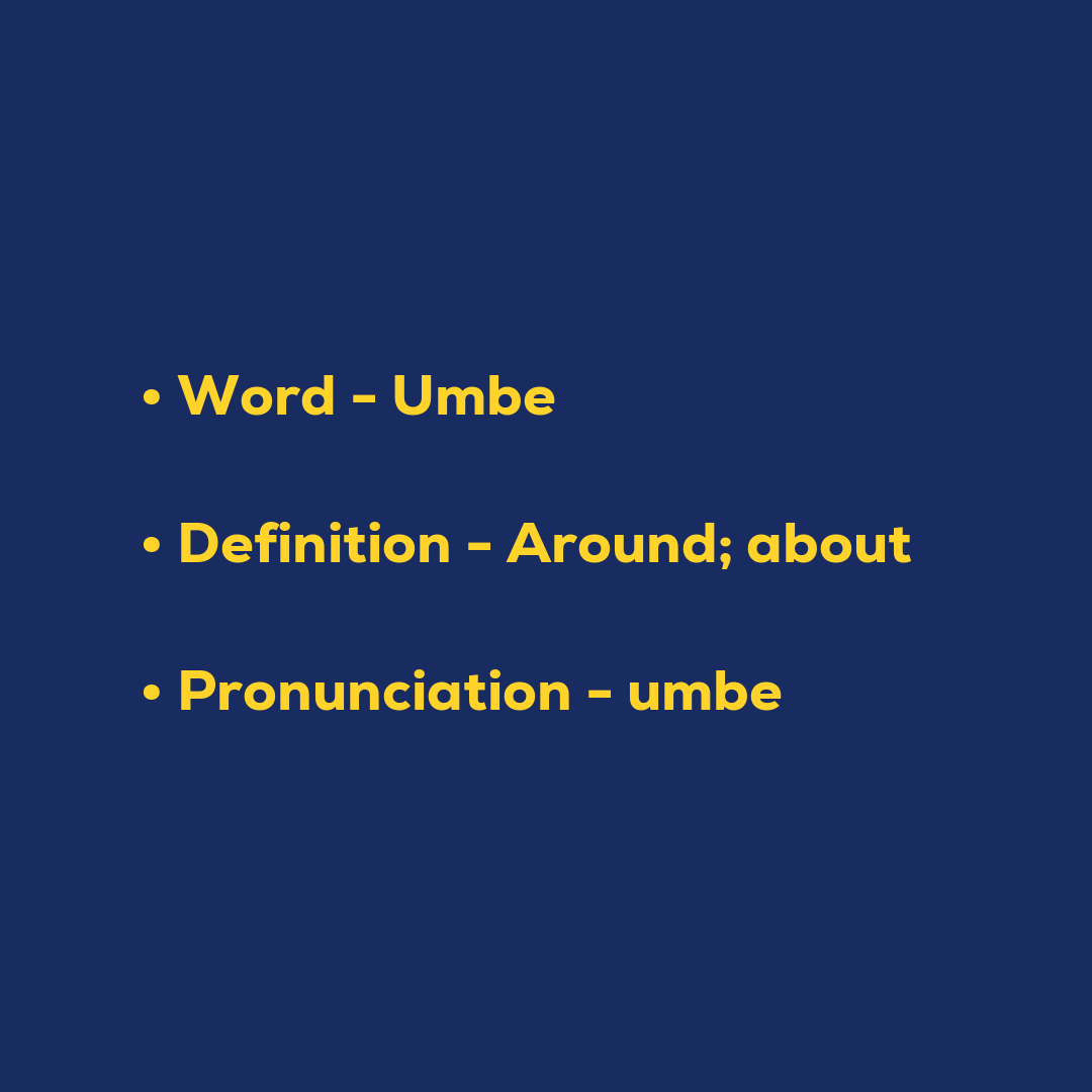 Random Words - Umbe