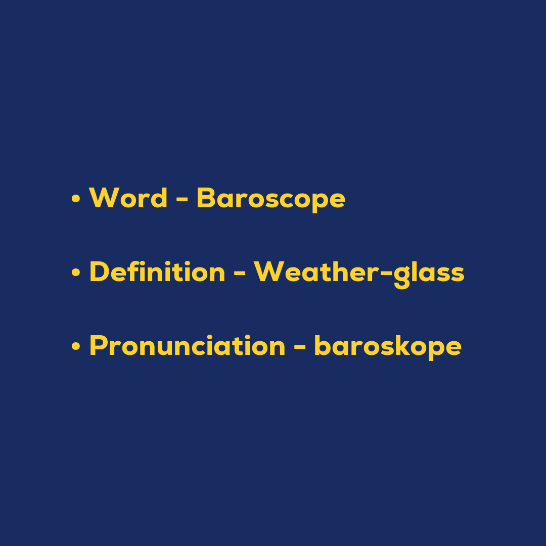 Random Words - Baroscope