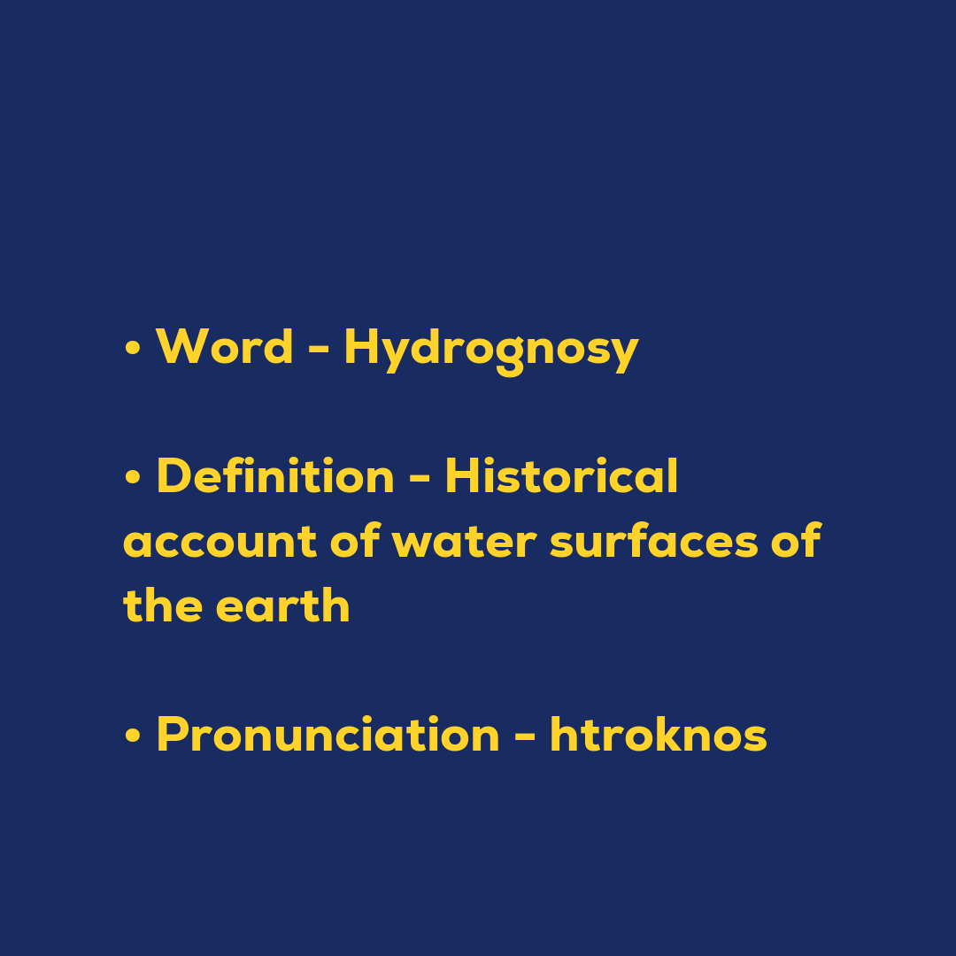 Random Words - Hydrognosy