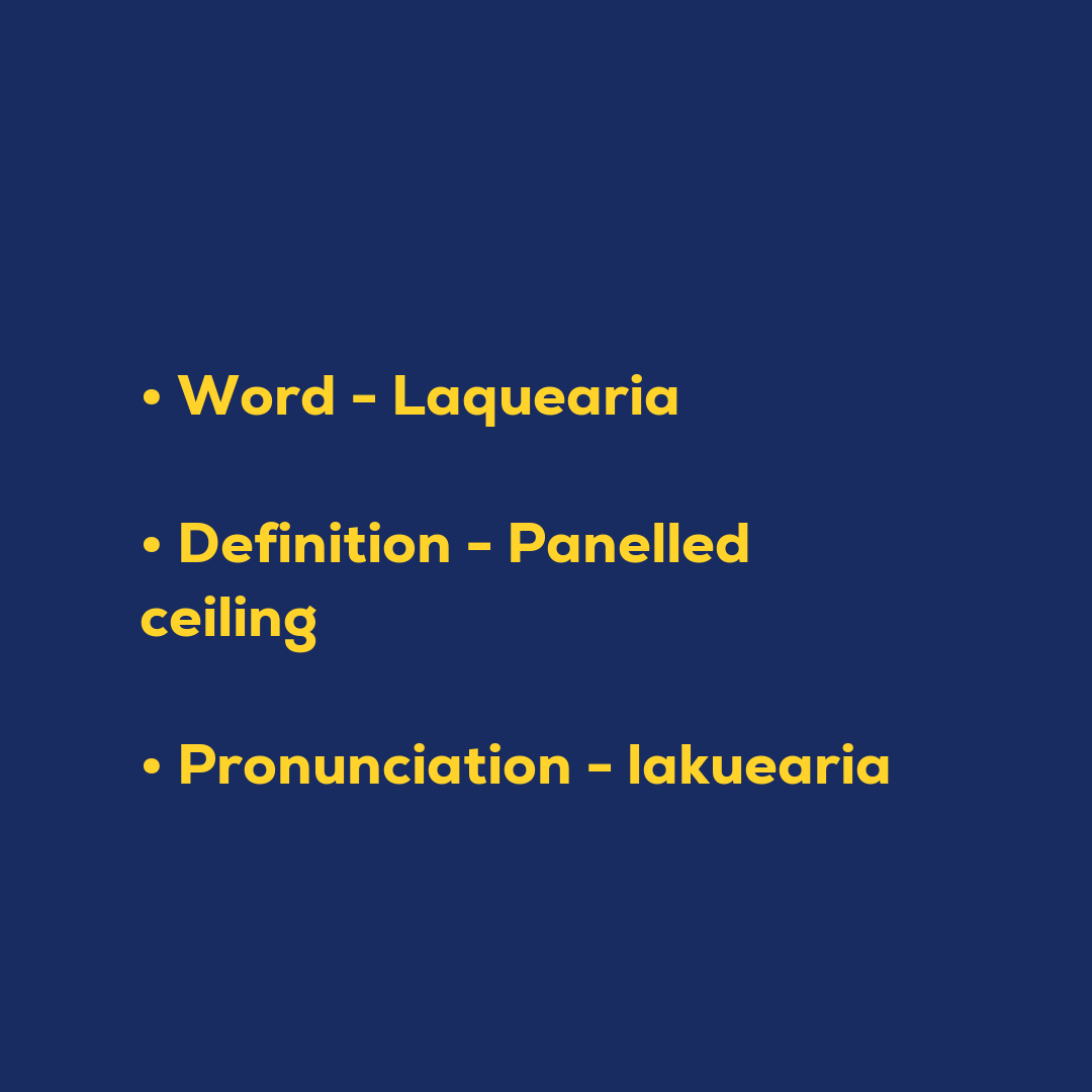Random Words - Laquearia