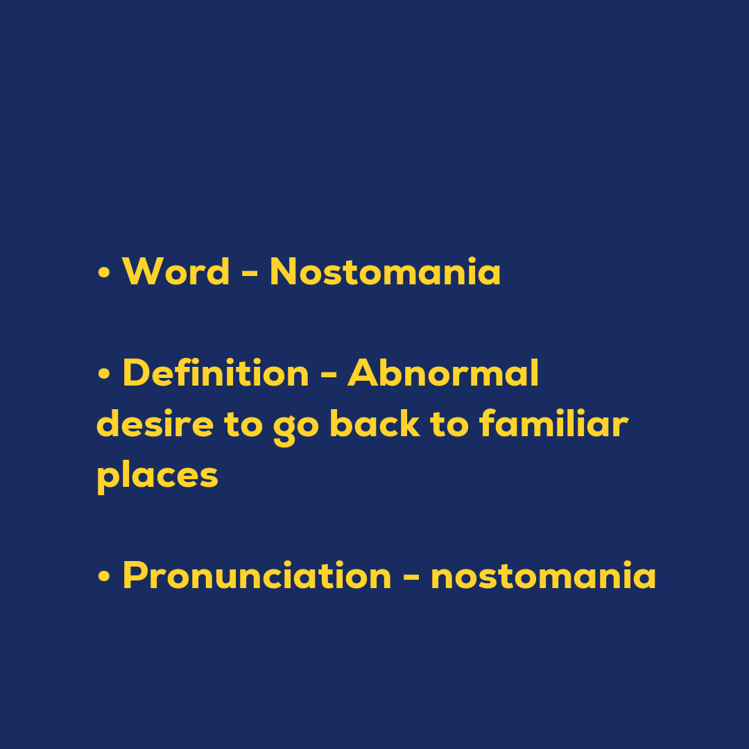 Random Words - Nostomania