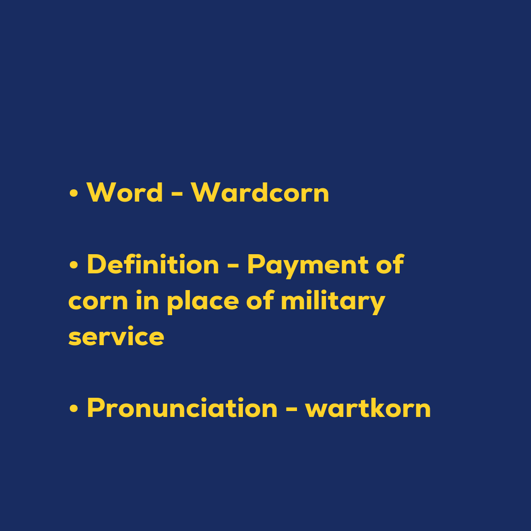 Random Words - Wardcorn