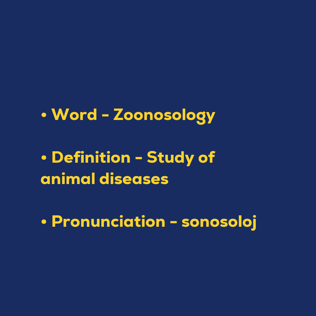 Zoonosology