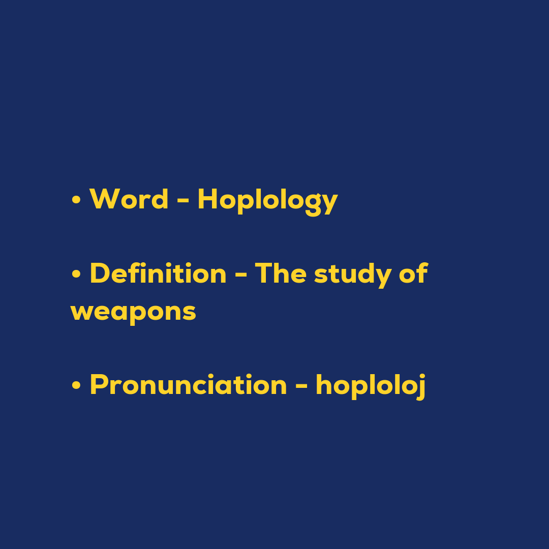 Hoplology