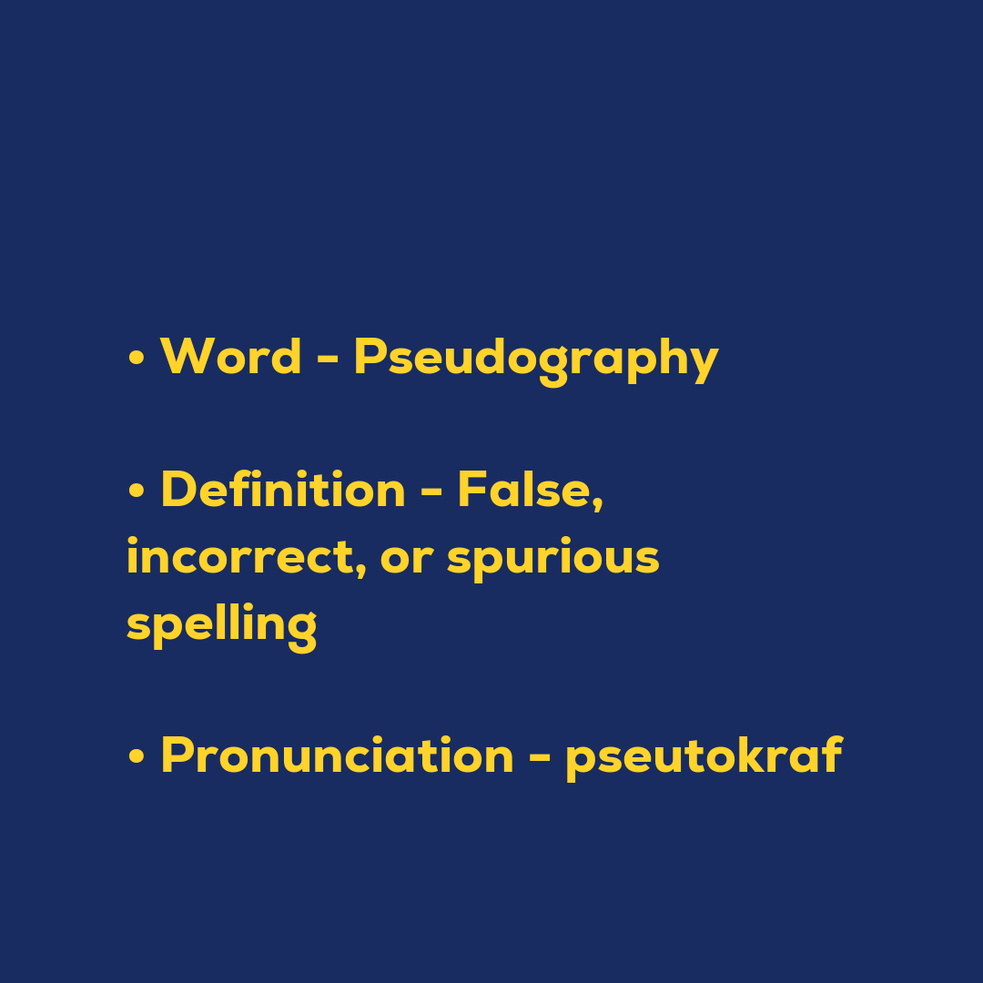Pseudography