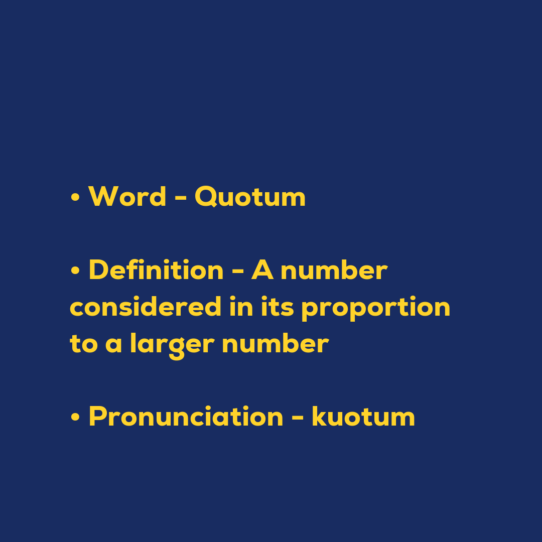 Random Words - Quotum