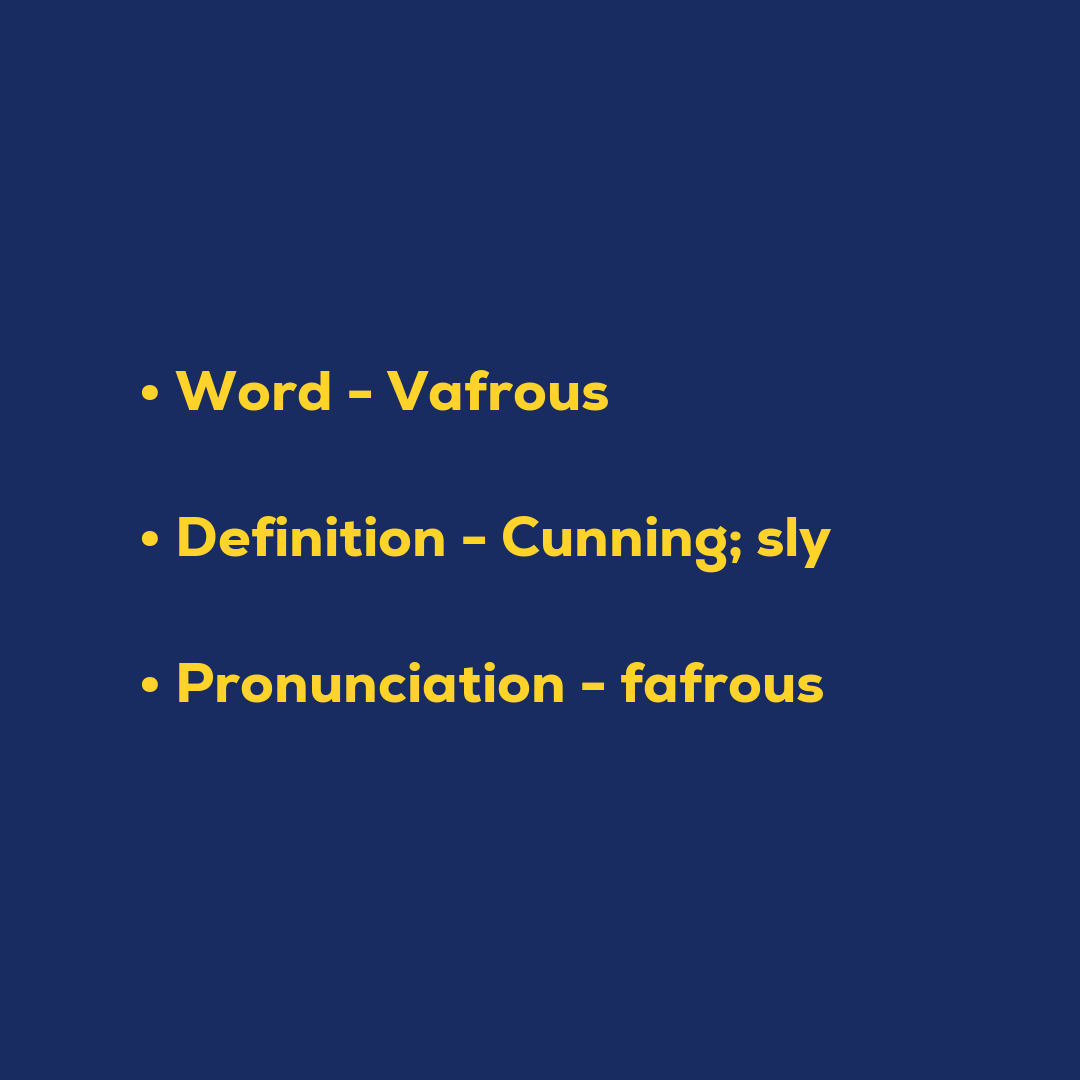 Random Words - Vafrous