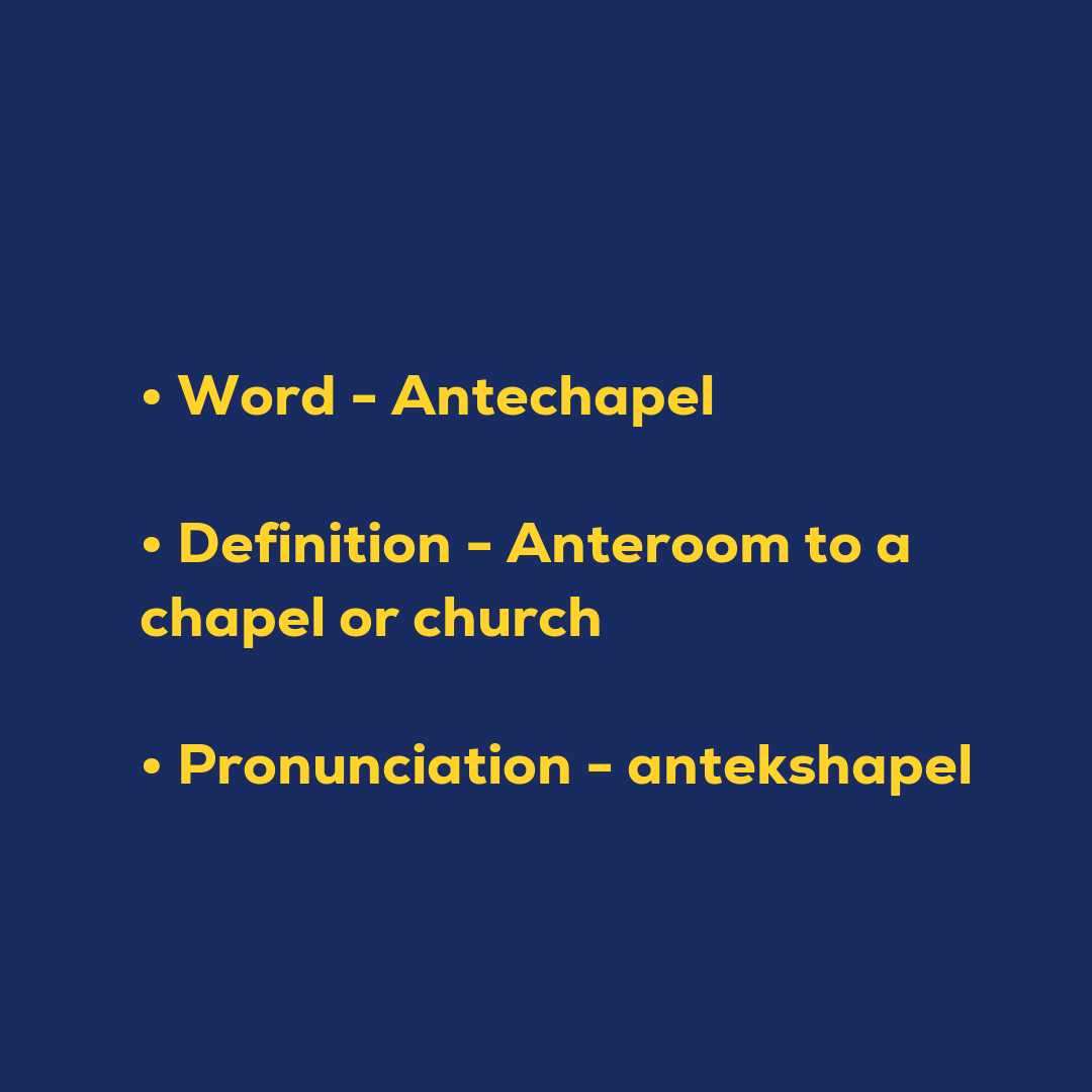 Random Words - Antechapel