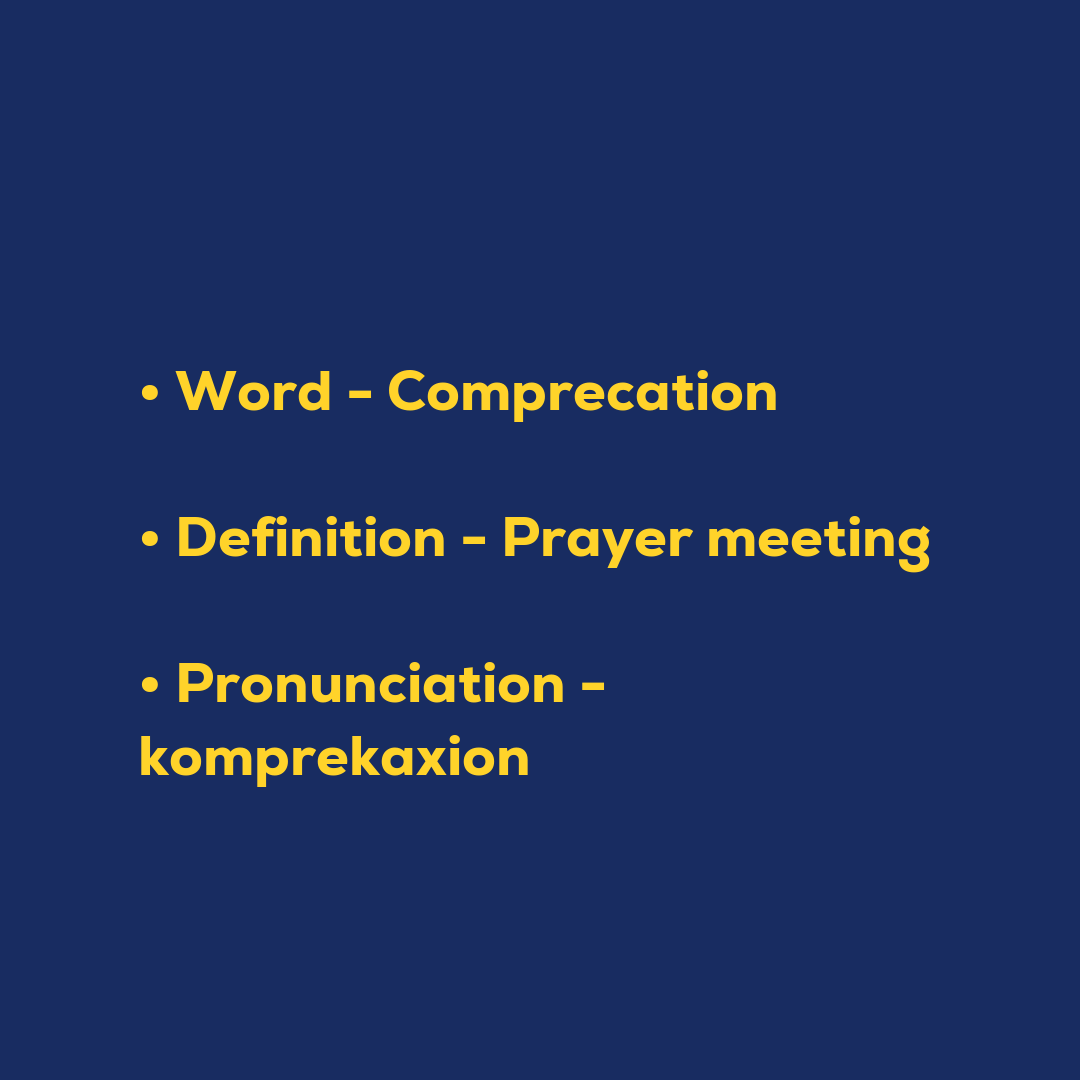 Random Words - Comprecation