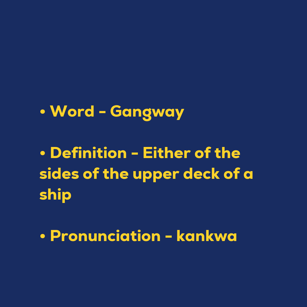 Random Words - Gangway