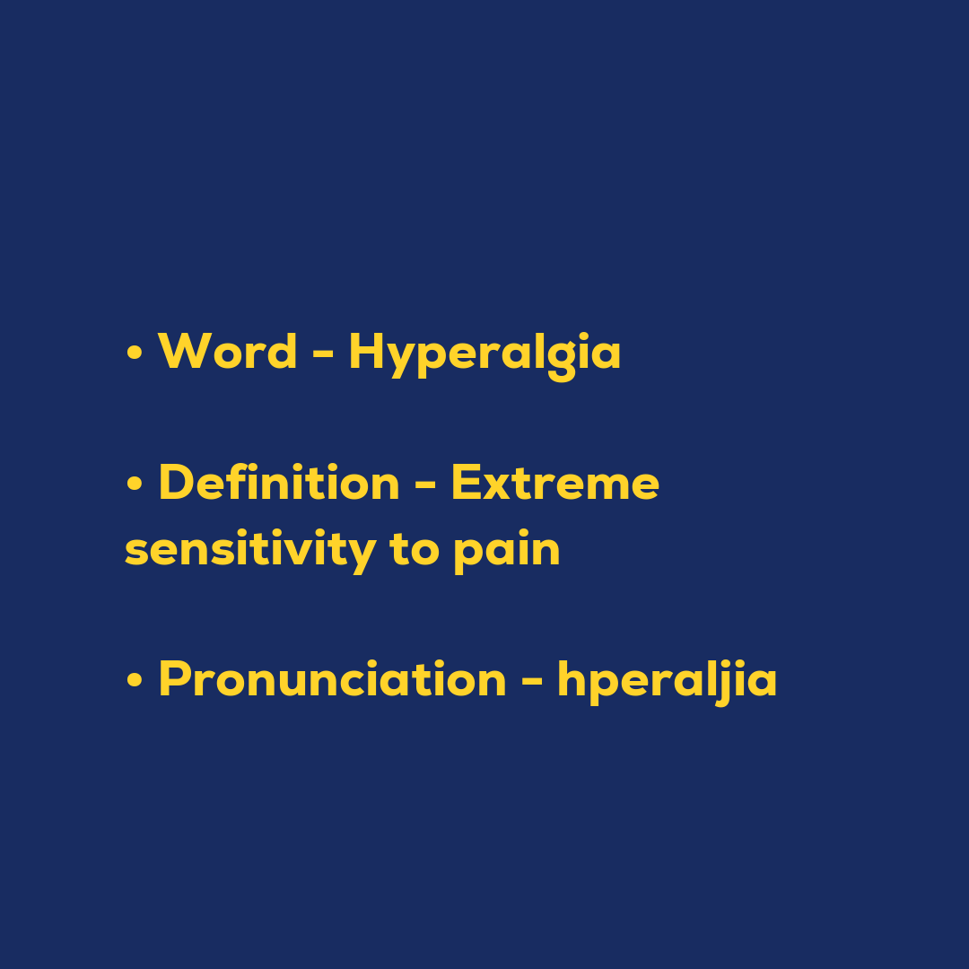 Random Words - Hyperalgia