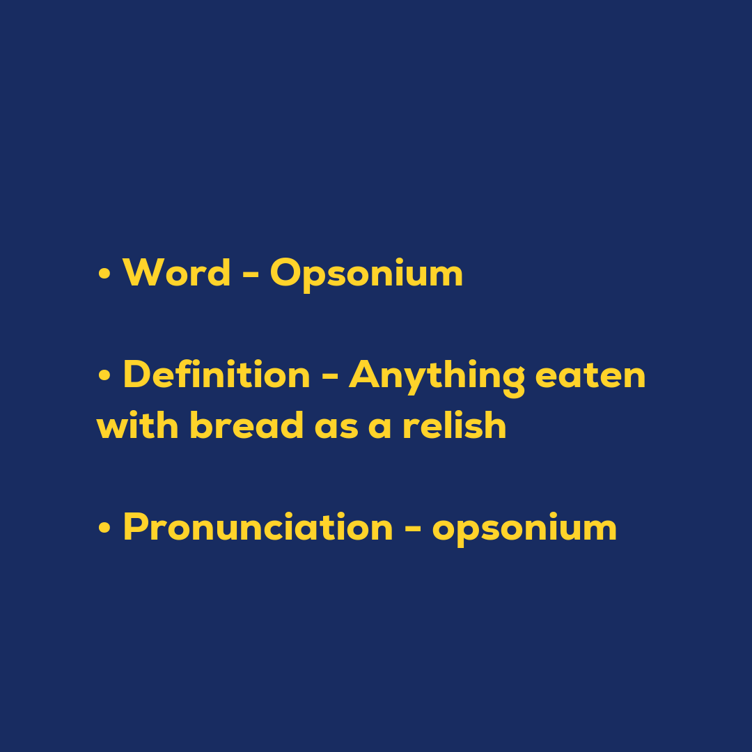 Random Words - Opsonium