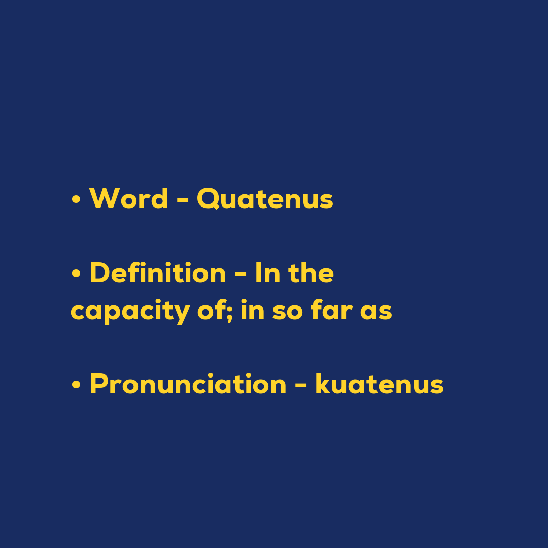Random Words - Quatenus