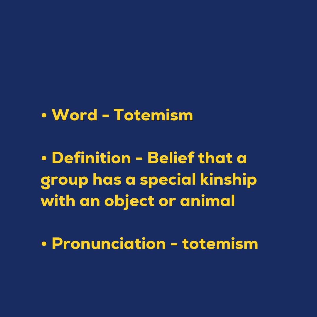 Random Words - Totemism