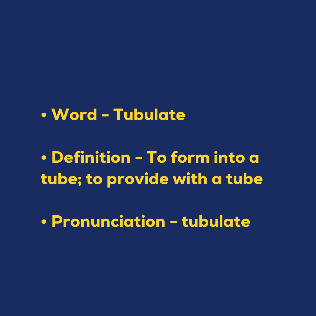 Random Words - Tubulate