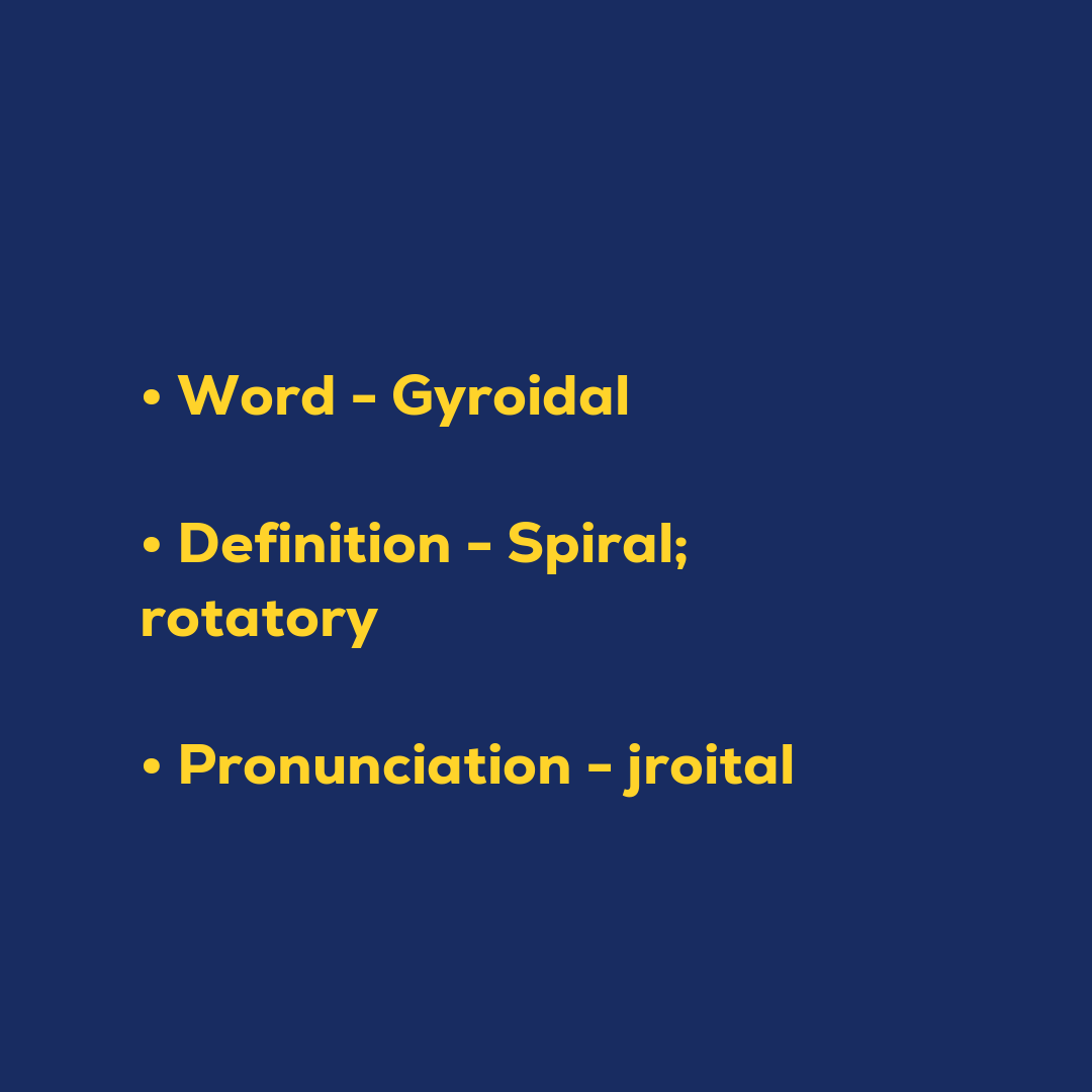 Gyroidal