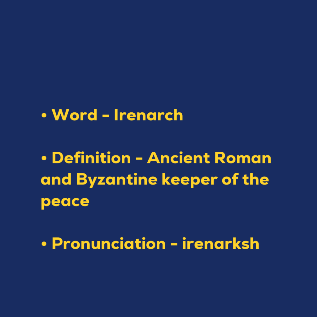 Random Words - Irenarch