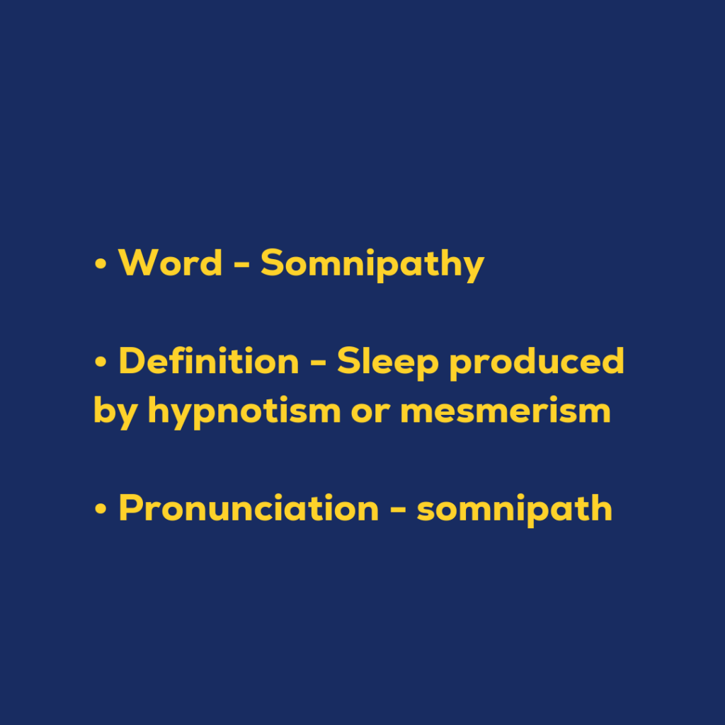 Random Words - Somnipathy